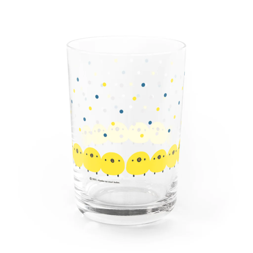 ひよこのもり工房のひよこさん　ソーダドット Water Glass :back