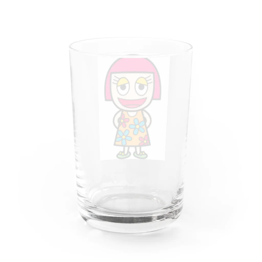 creative NAOのオカッパ娘 Water Glass :back