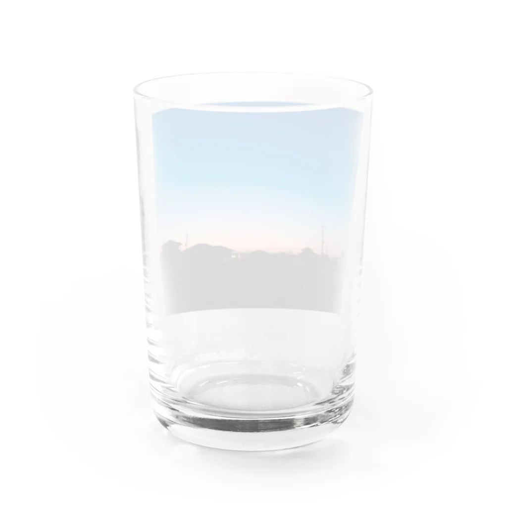 きょうは、なにをきようか。の夕焼けが綺麗だったから Water Glass :back