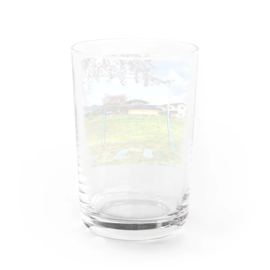 今日も酒がうめえのブランコ Water Glass :back