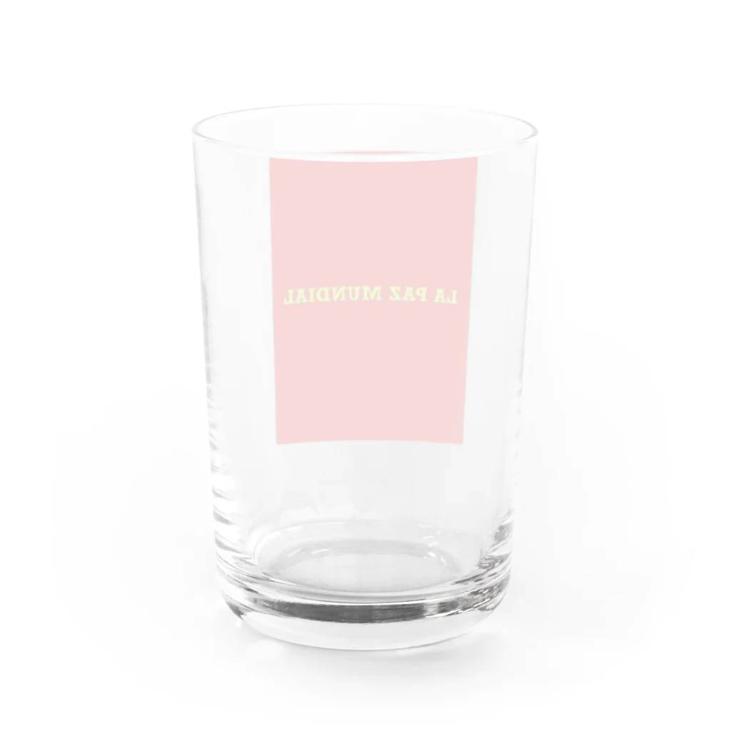 セカイノピースのLA PAZ MUNDIAL Water Glass :back