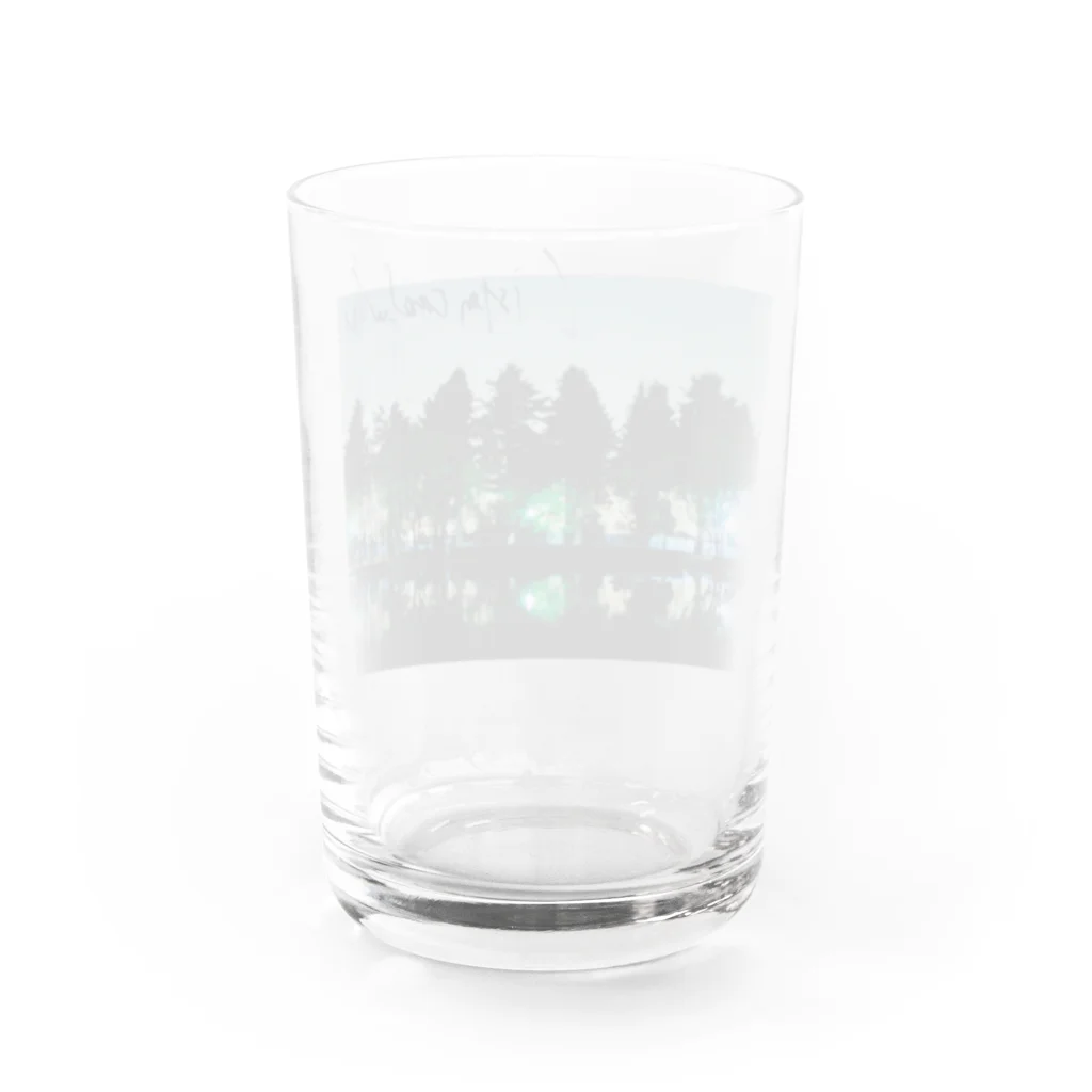 レモンスカッシュの泡の耳をすまして Water Glass :back