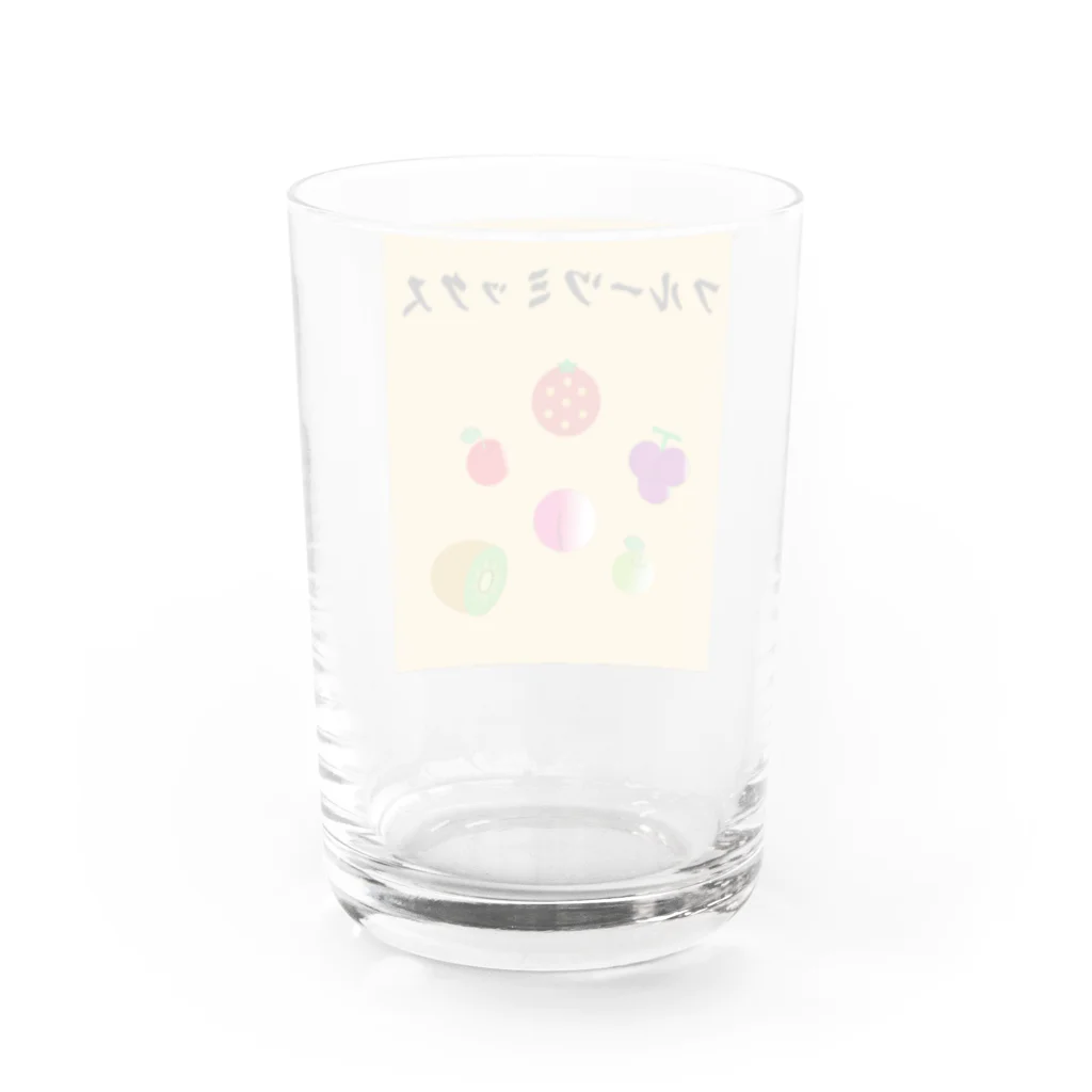 かんちゃんの自由帳のフルーツミックス Water Glass :back