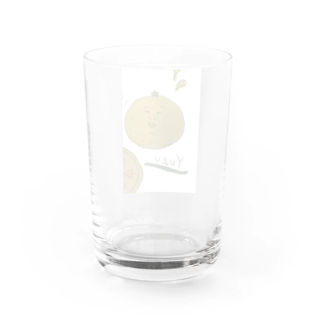 フラフラワーのムズムズ Water Glass :back