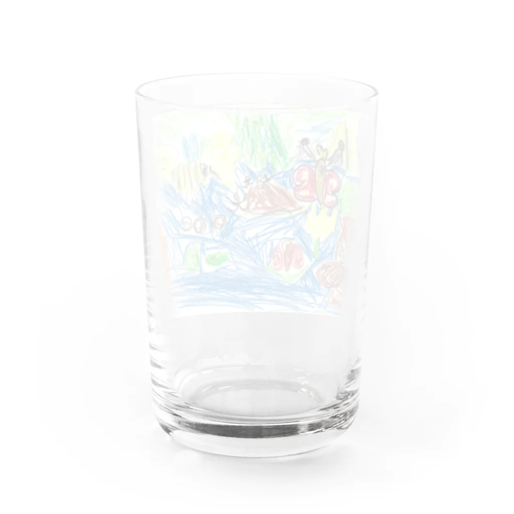 おもしろストアのmushi_san Water Glass :back