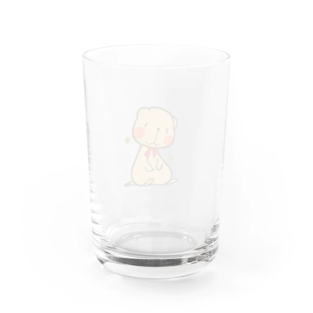 ルミ*withUのプレーリードッグのうーさん Water Glass :back