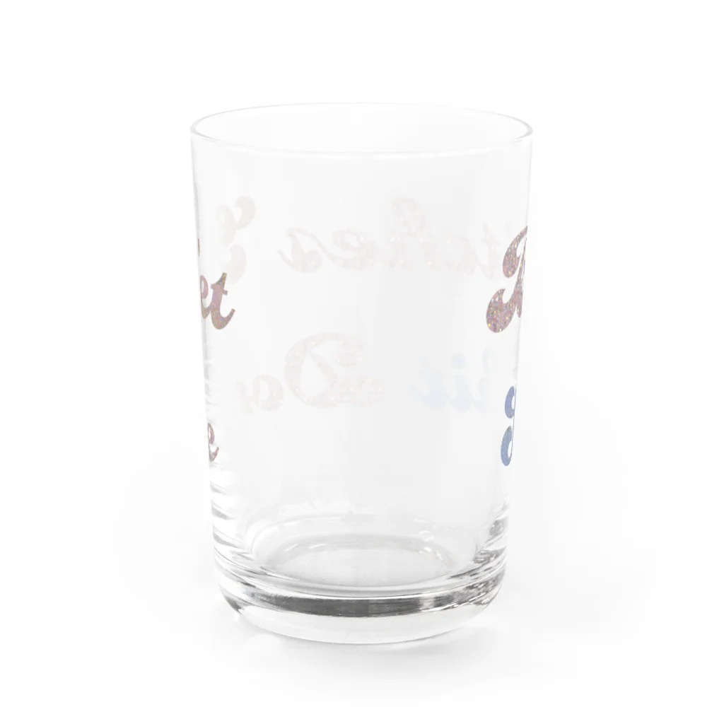 ボブの猫のBitches get shit done Water Glass :back