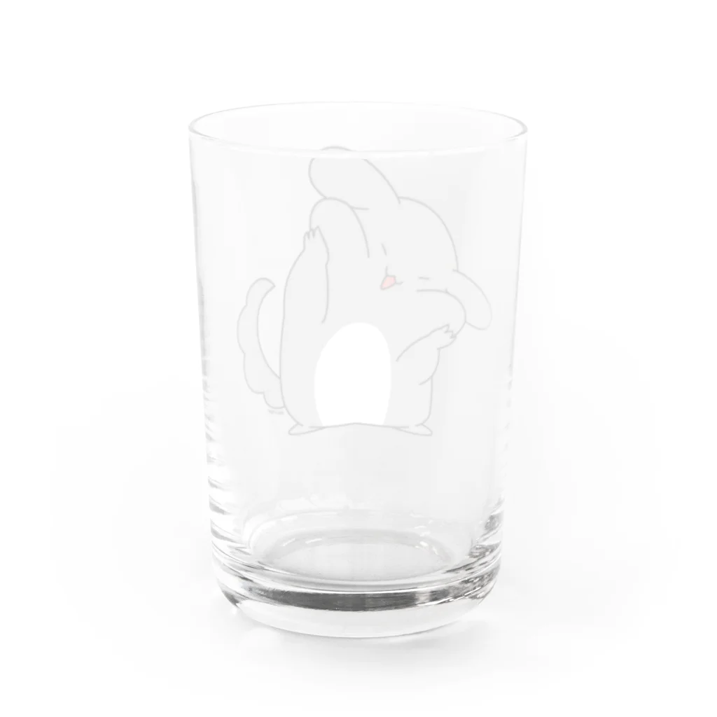 ne*muiのゆるチラ（ほっぺ） Water Glass :back