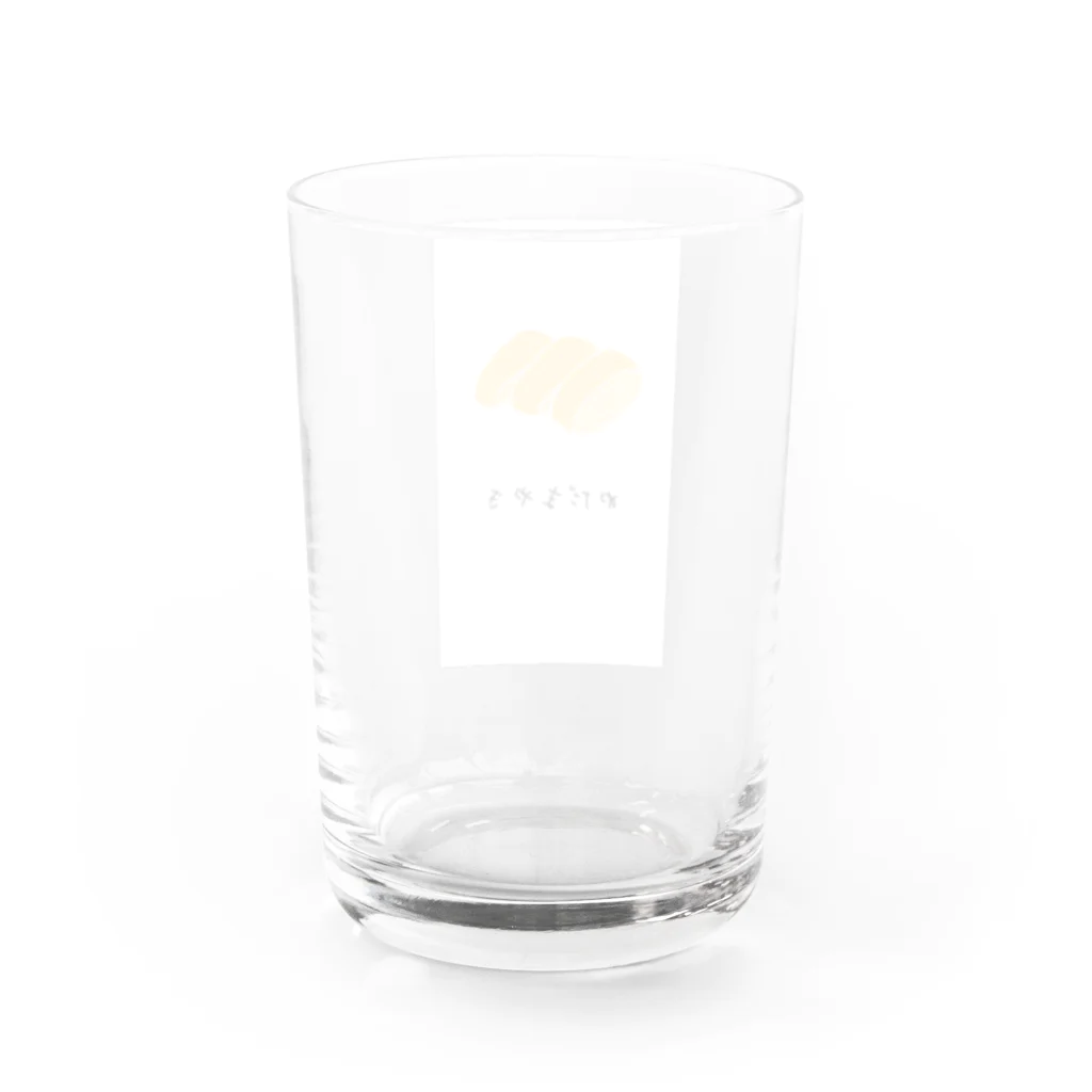 りんごじゃむのおもしろグッズ なんか違う？ Water Glass :back