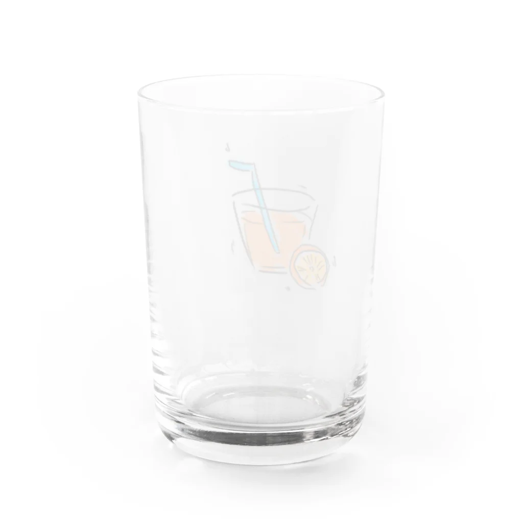 Koukichi_Tのお店ののみのも ‐ 明確なオレンジ。 Water Glass :back