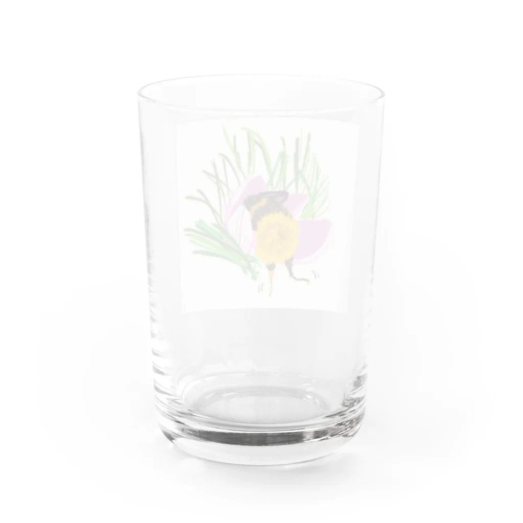 きりんのおへやのはちさんのおしり Water Glass :back