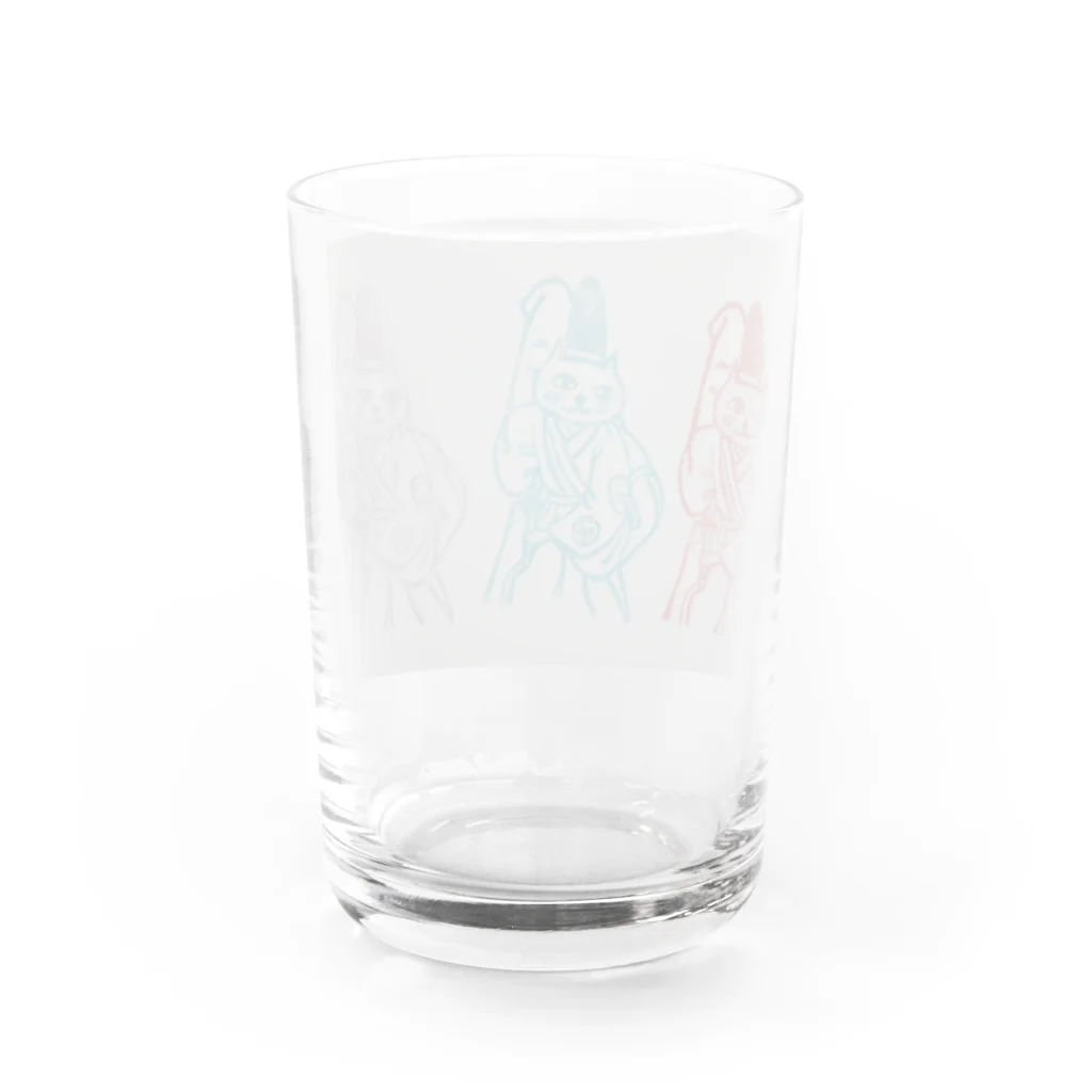 梅梅堂の歌舞伎　勧進帳富樫のグラス Water Glass :back