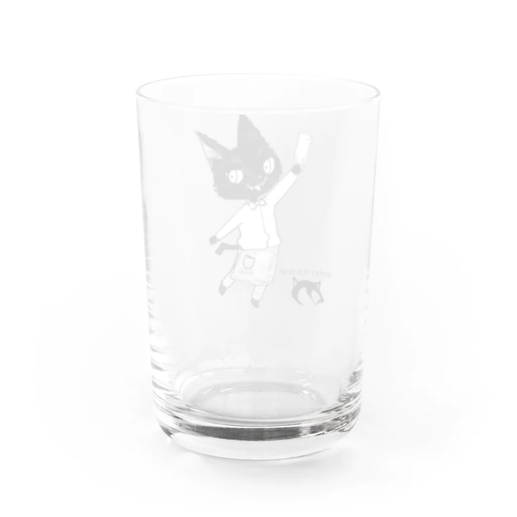 ウィスキー パブ ノワール【グッズ開発部】のノワール店員くろべぇくん Water Glass :back