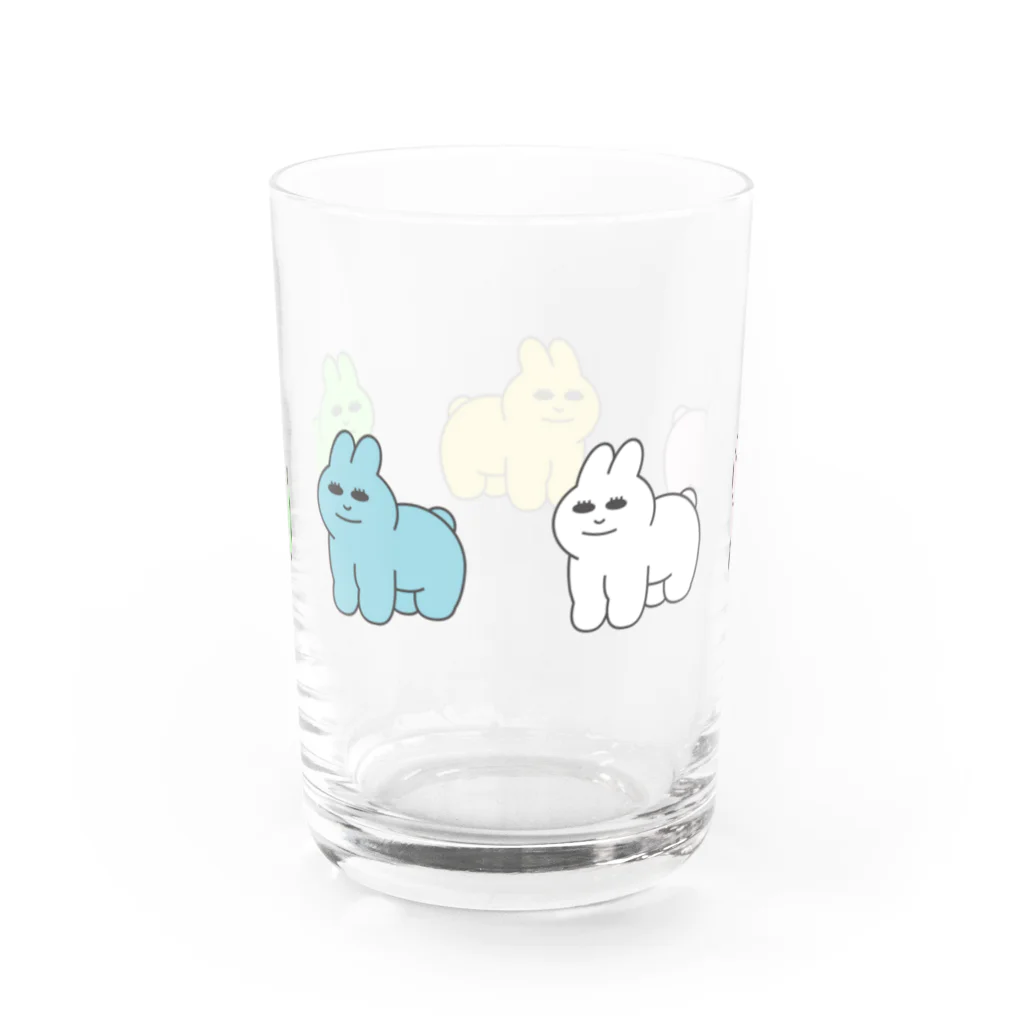 babumiのbabumi usagi Water Glass :back