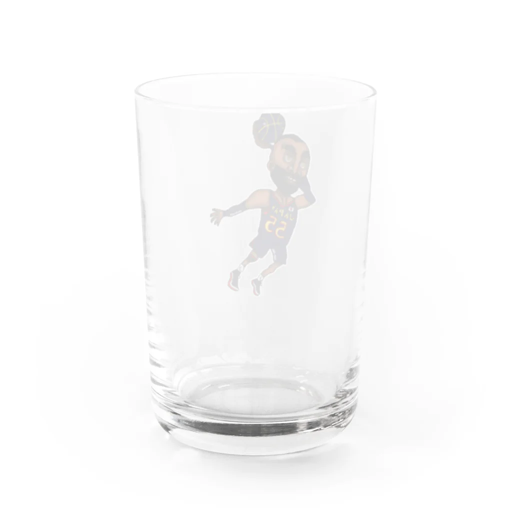 oekaki/ROUTE ONEのバスケ選手　ROUTE ONE グラス反対面