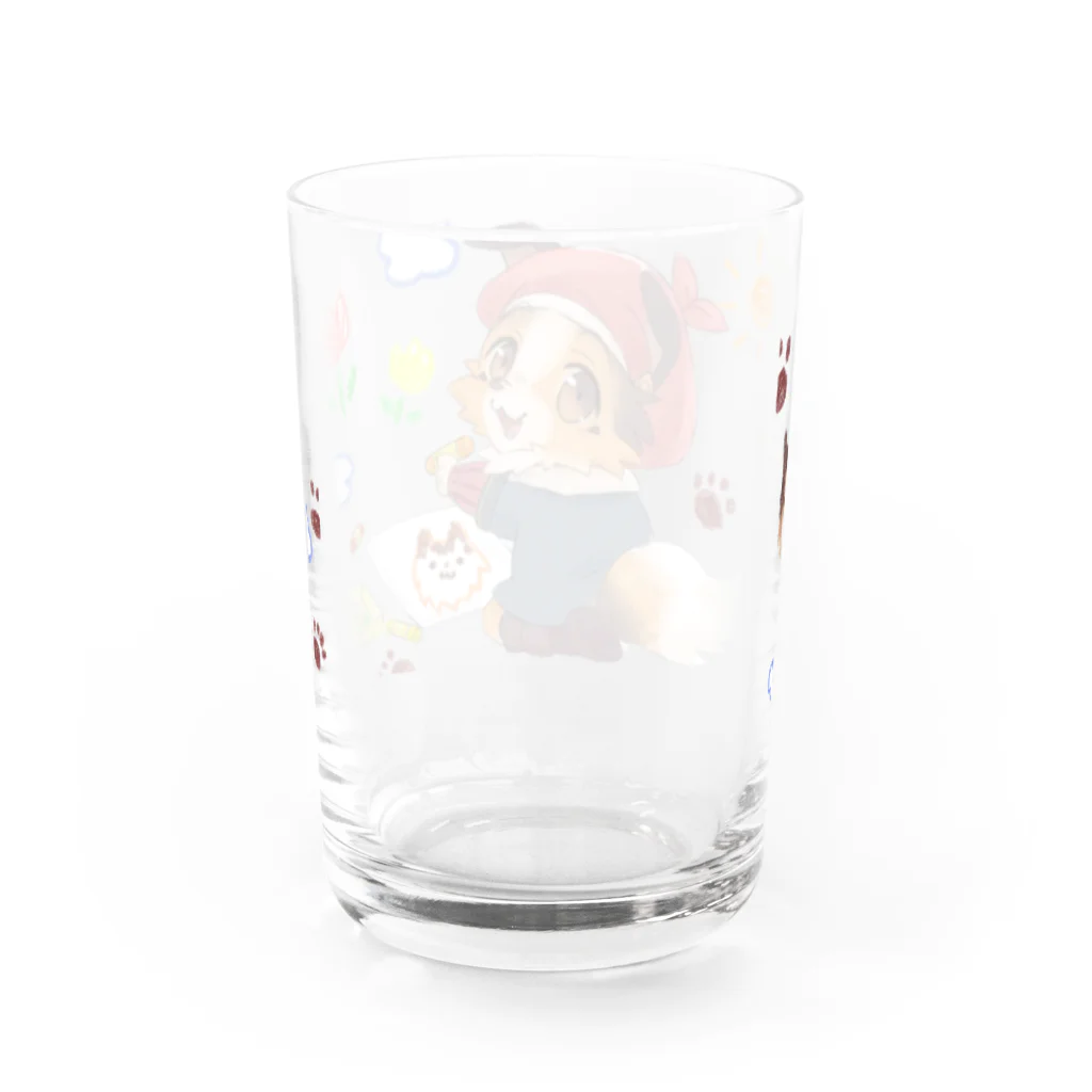 かぼす🍁《ダメわんこ系VTuber》 の子どもかぼすん Water Glass :back