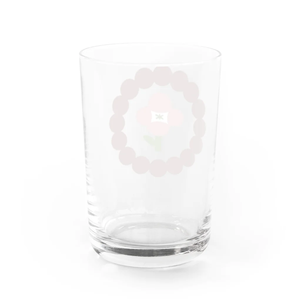 Söpöのピンクのサークルグラス Water Glass :back
