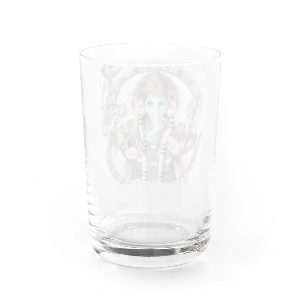 寺腰ウェブアクトのガネーシャ02 Water Glass :back