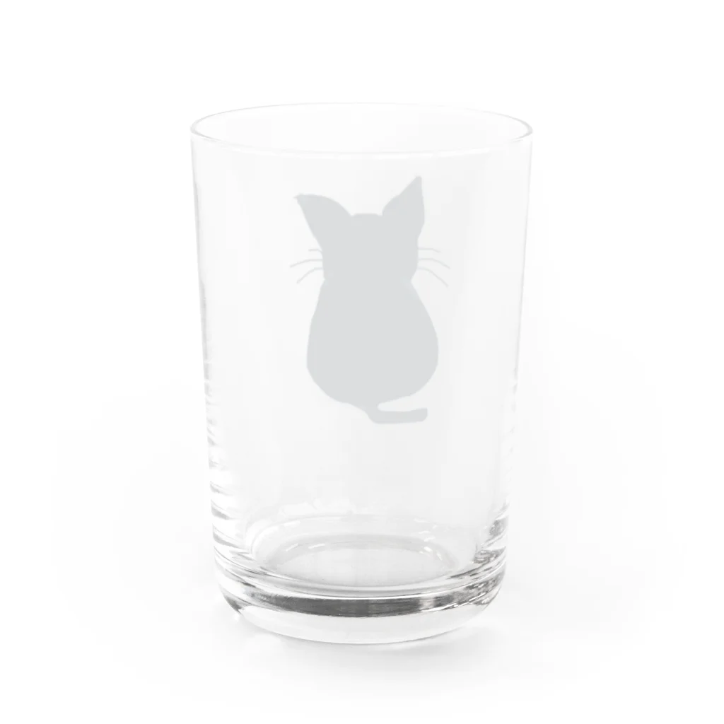 LalaHangeulの哀愁の黒猫さん グラス反対面