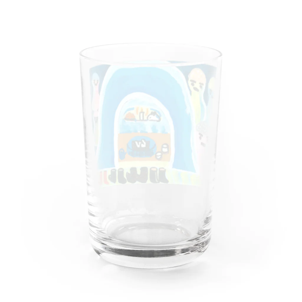 futaba_npoの青いかまくら Water Glass :back