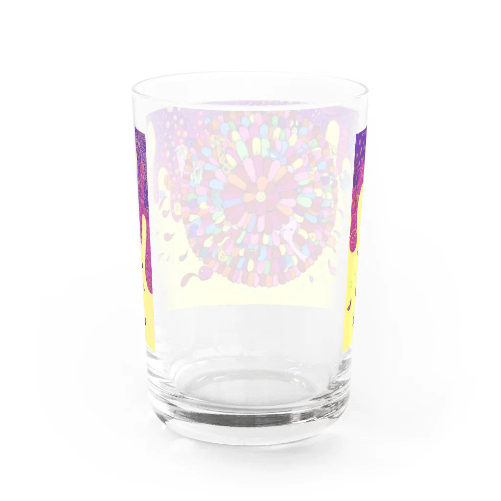 なるしまなるしの大きいお花 Water Glass :back