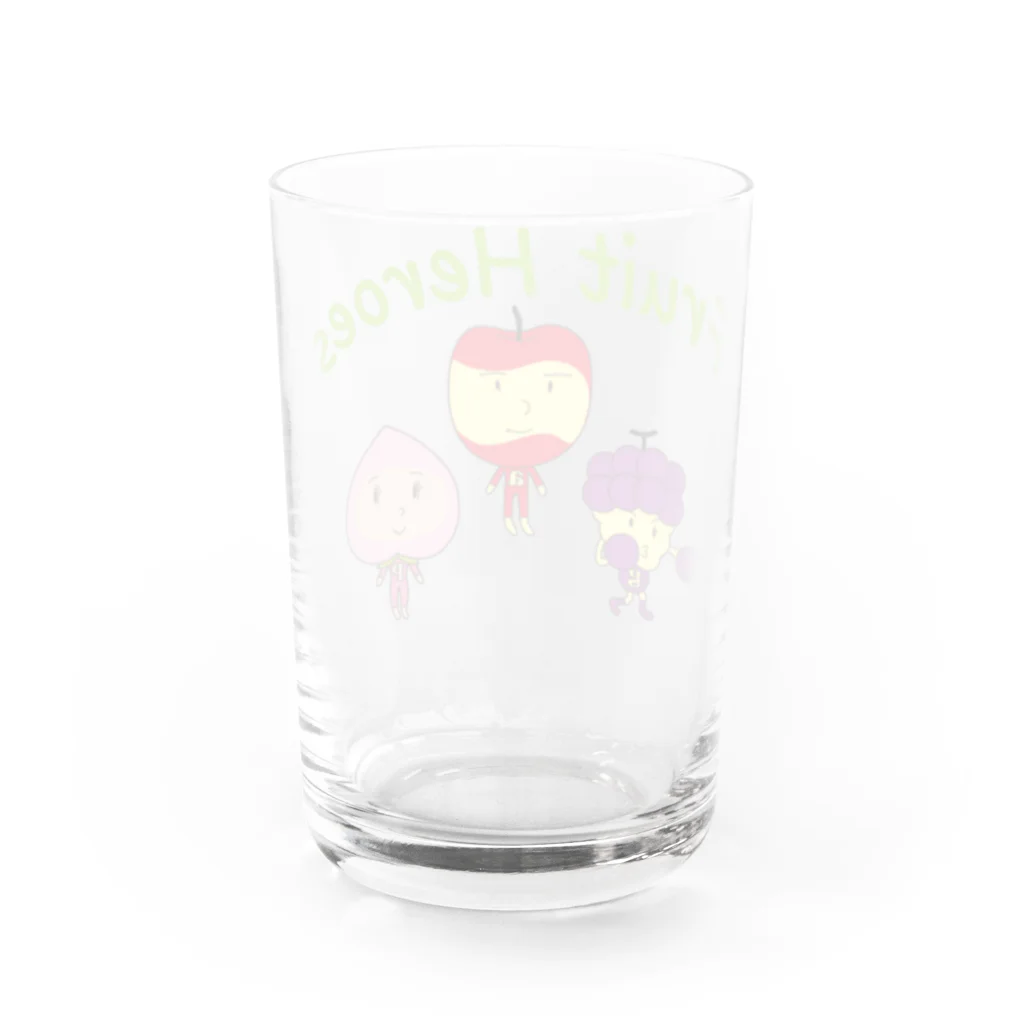 キッズモード某のフルーツヒーローズ Water Glass :back