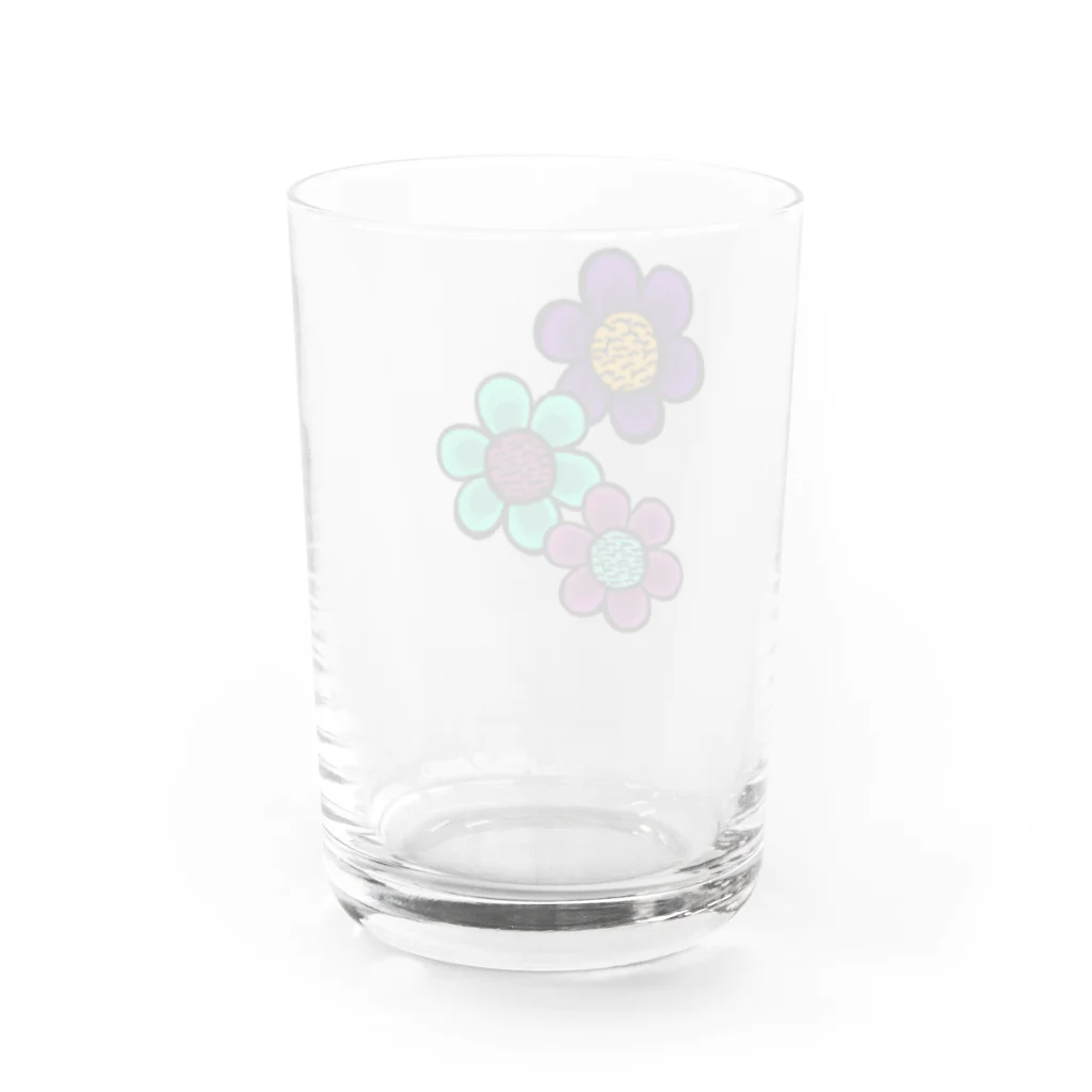 なすびのお花さん Water Glass :back