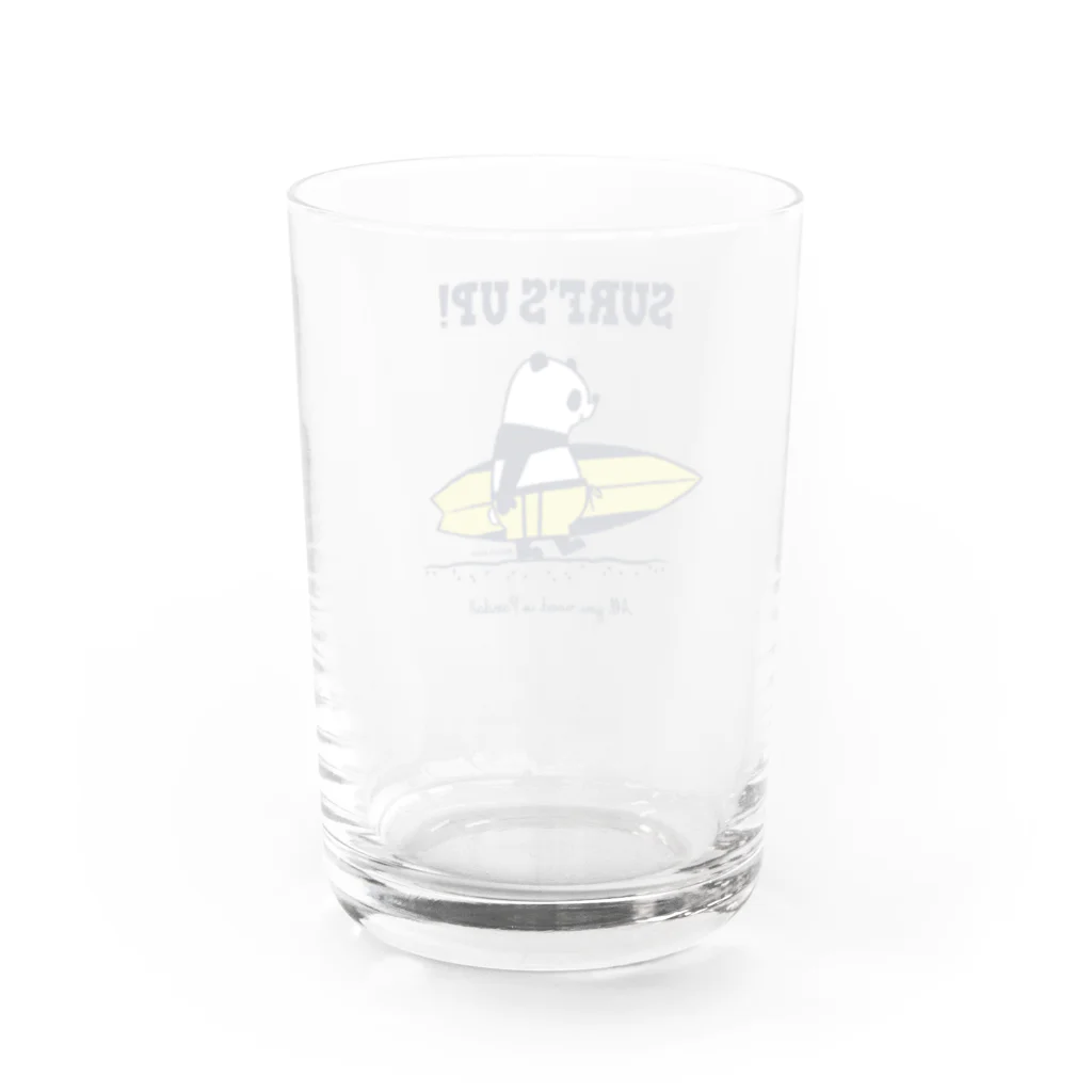 キッチュのSURF'S UP！パンダ Water Glass :back