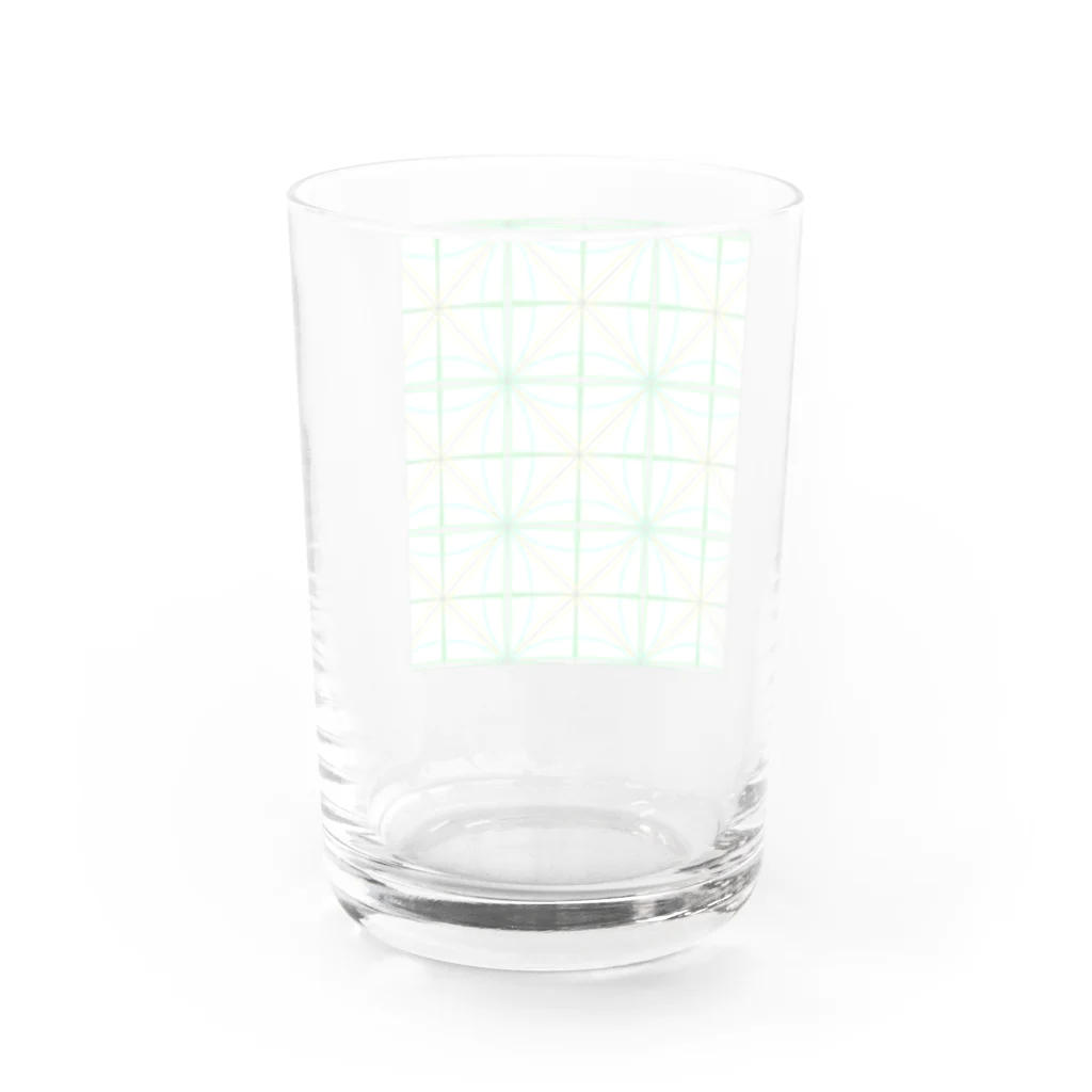 へたへたの曲線入り Water Glass :back