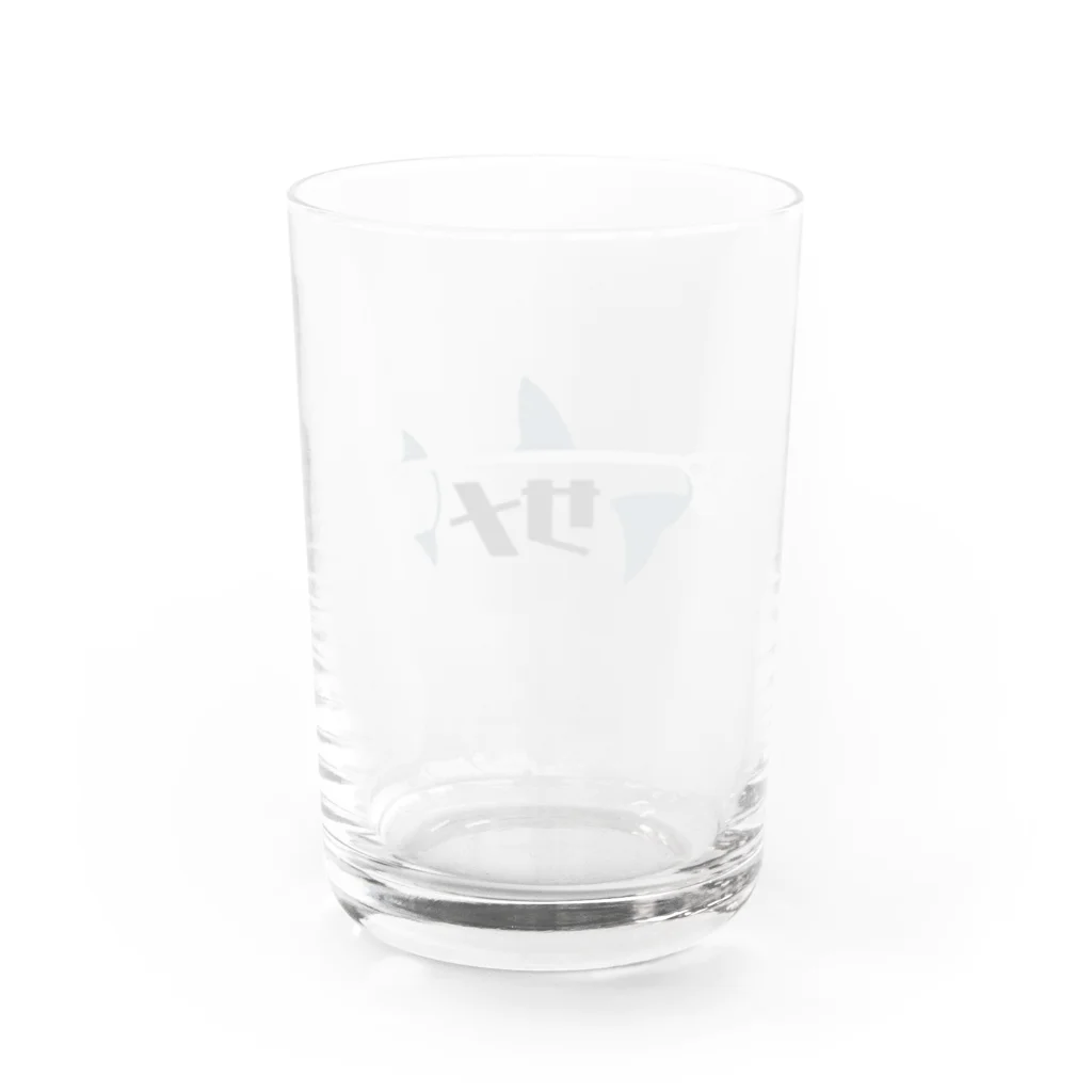 めかぶ商店のサメの骨格 Water Glass :back