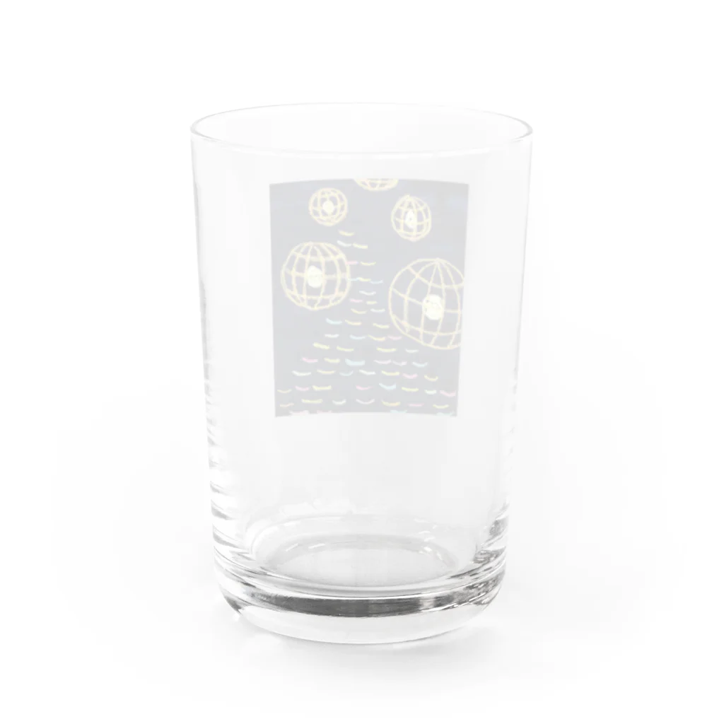 makiko-ekoyomiの川辺の灯り Water Glass :back