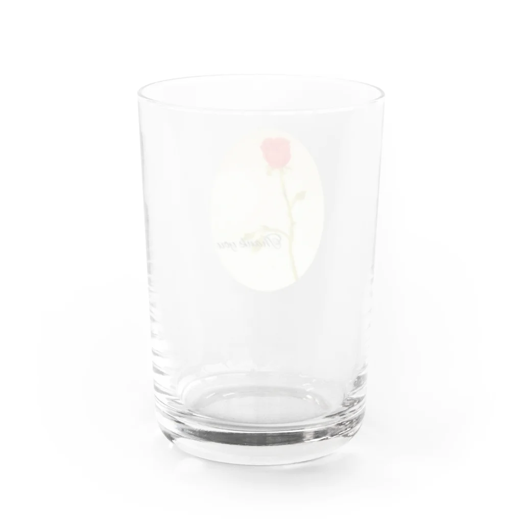 宮嶋麻衣のありがとうの薔薇 Water Glass :back