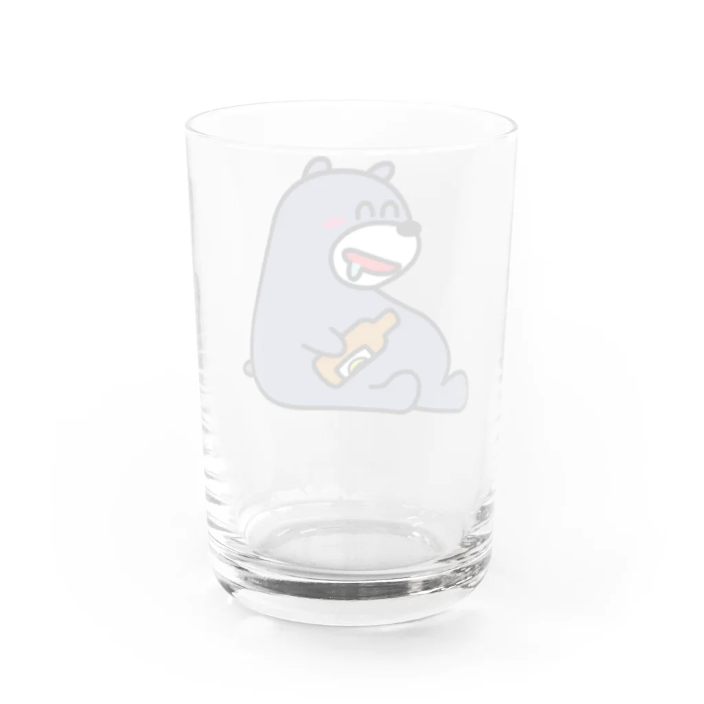 某たっちゃんの店のビアベア君 Water Glass :back