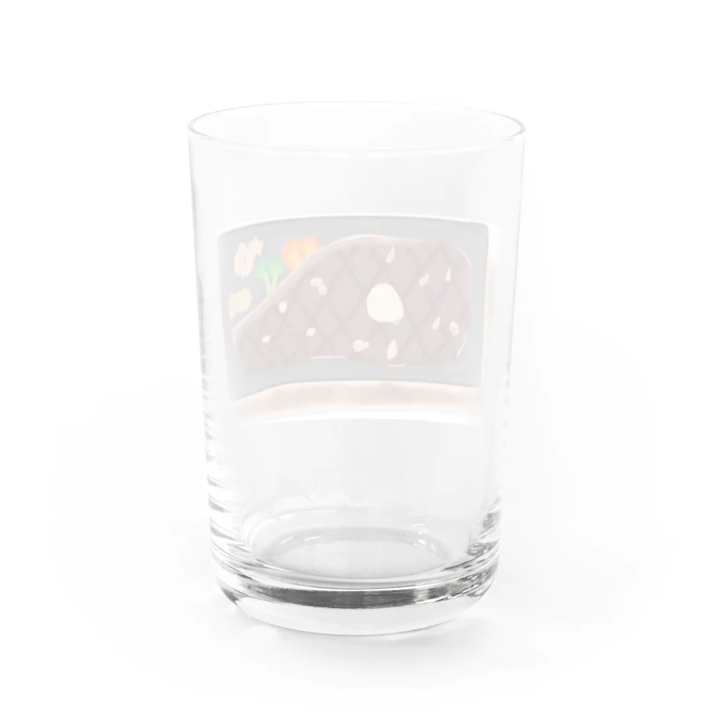 関東肉連合のリブロースステーキ② Water Glass :back