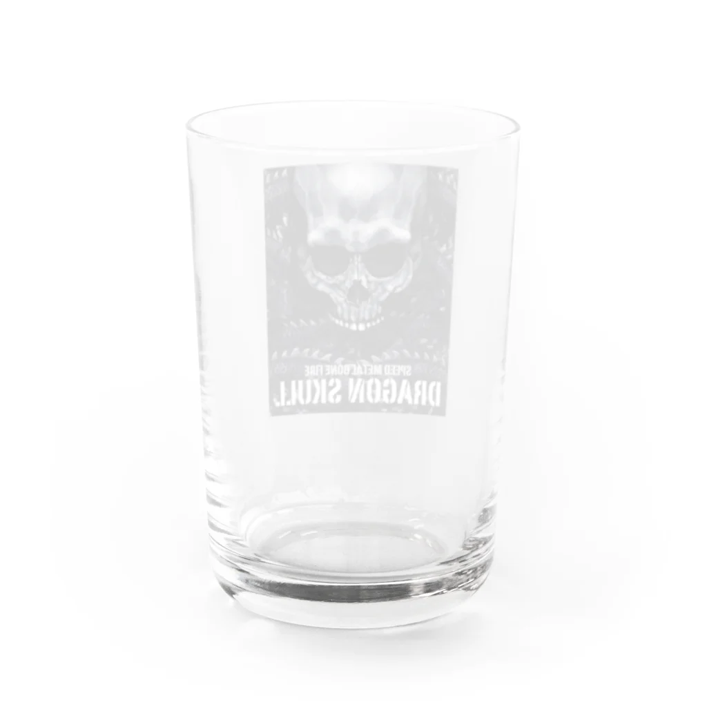 マサオウのドラゴンスカルグッズ Water Glass :back