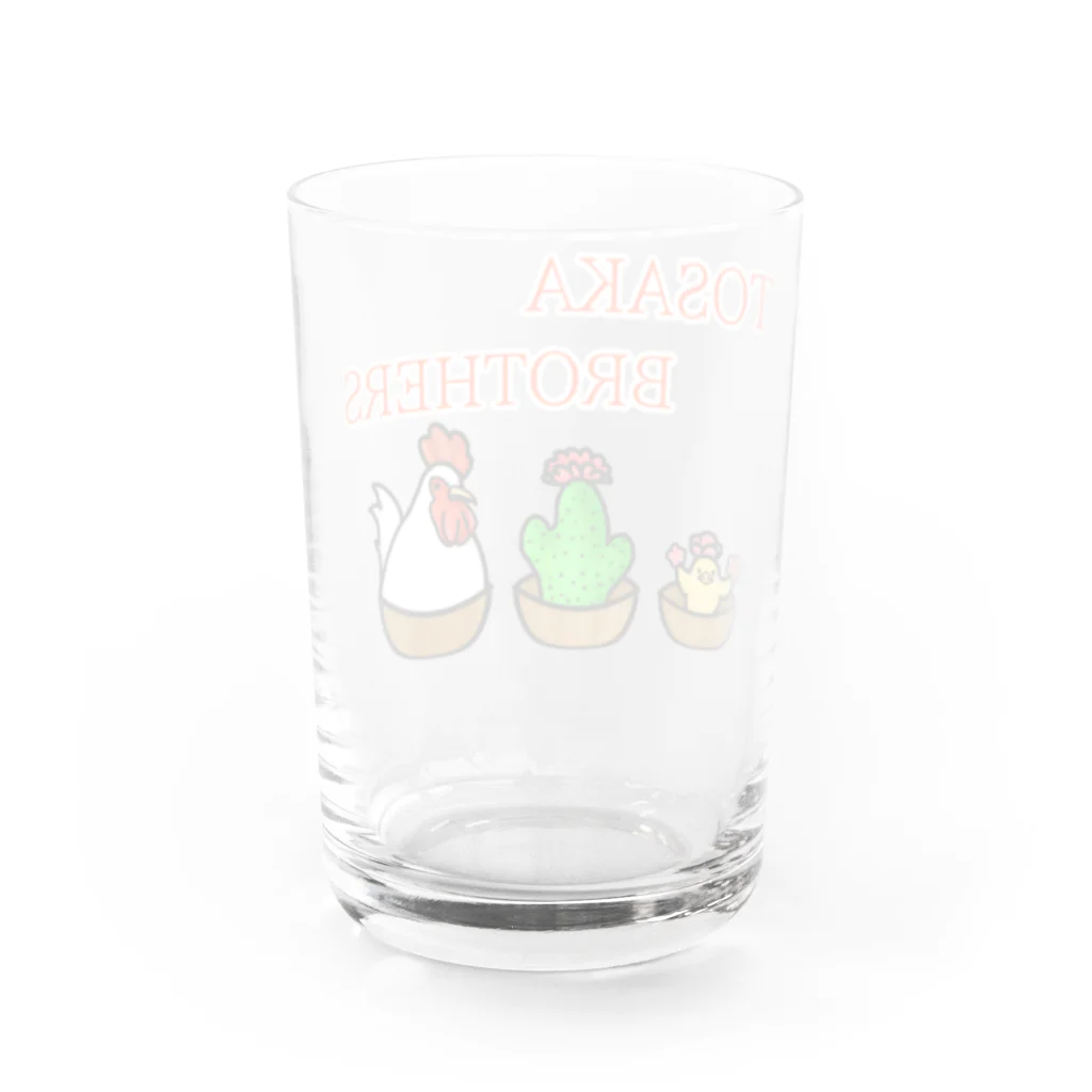 Lily bird（リリーバード）の鶏冠ブラザーズ 器入り Water Glass :back