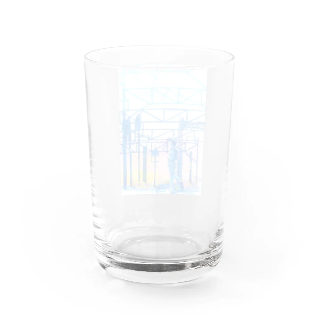 新商品PTオリジナルショップの矢ヶ崎第一閉そく信号機(碓氷線) Water Glass :back