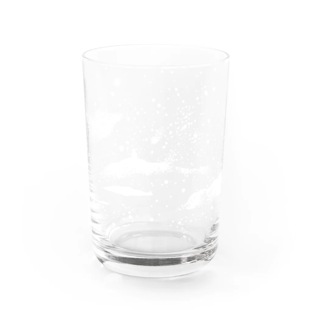 橋本画室の黒い飲み物専用グラス Water Glass :back