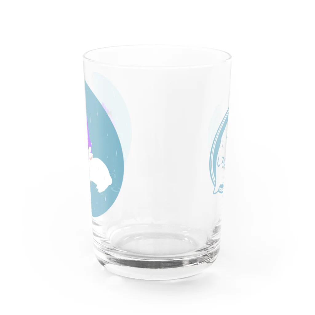 しろはなだの初めてのアジサイ カラー Water Glass :back