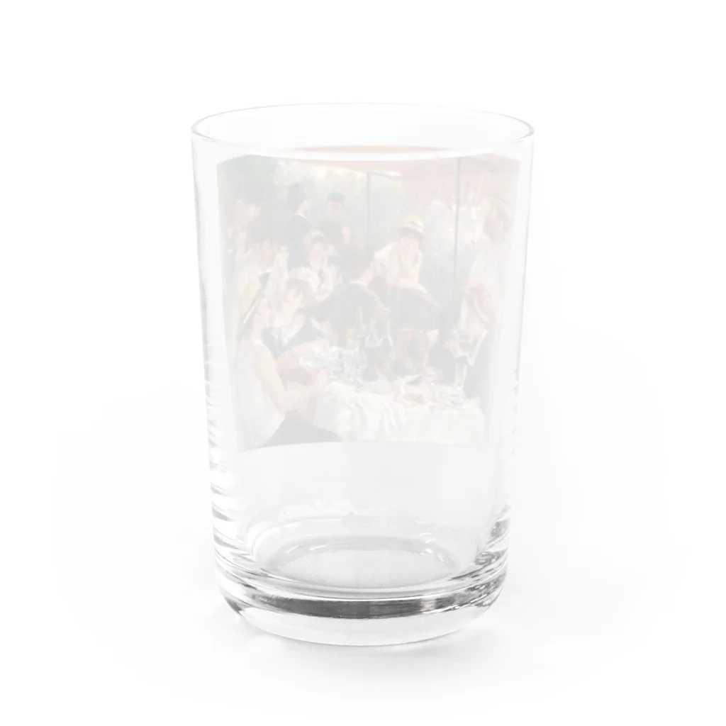 世界の絵画アートグッズのピエール＝オーギュスト・ルノワール 《舟遊びをする人々の昼食》 Water Glass :back