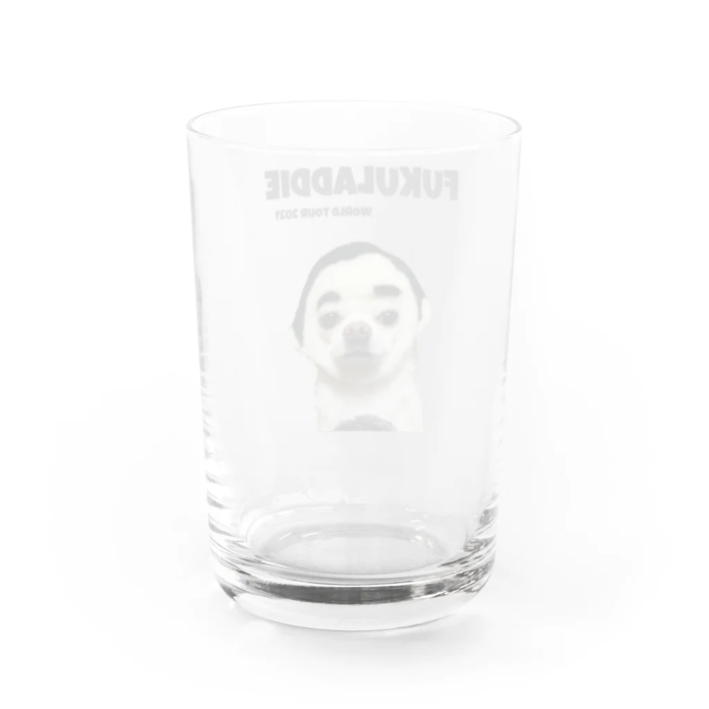 PEKOのフクレディーのワールドツアーのグッズ的なもの Water Glass :back