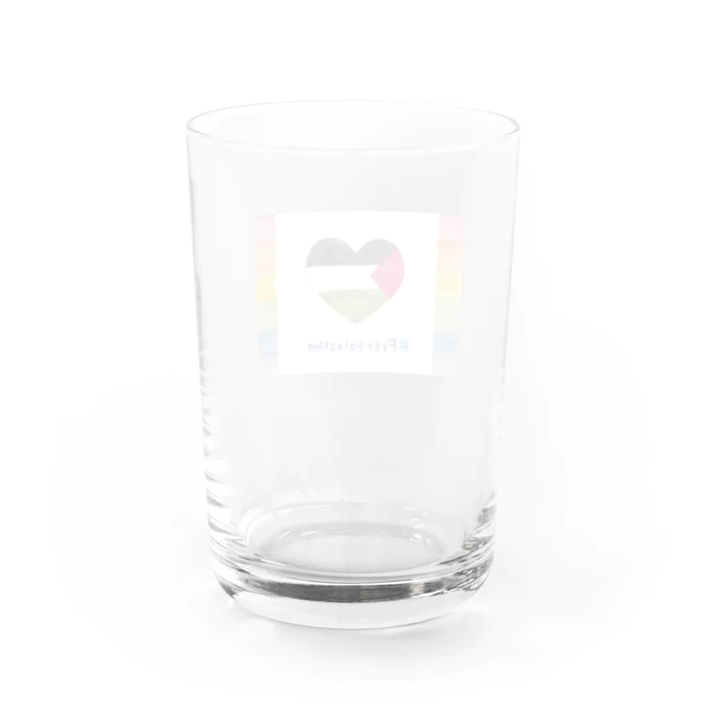 ❤kabotya❤のfreepalestine Water Glass :back