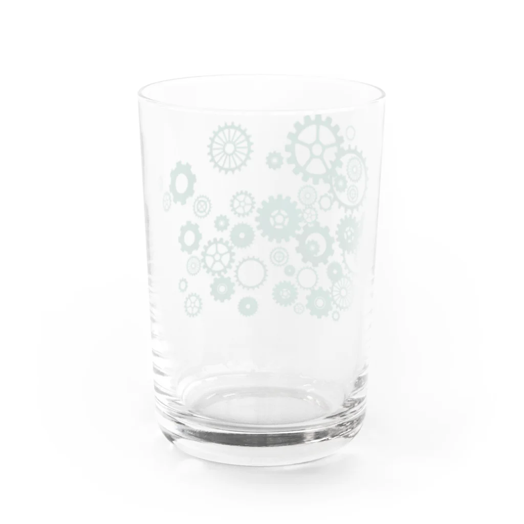 なみなみ・しずかのハグルマグリーン Water Glass :back