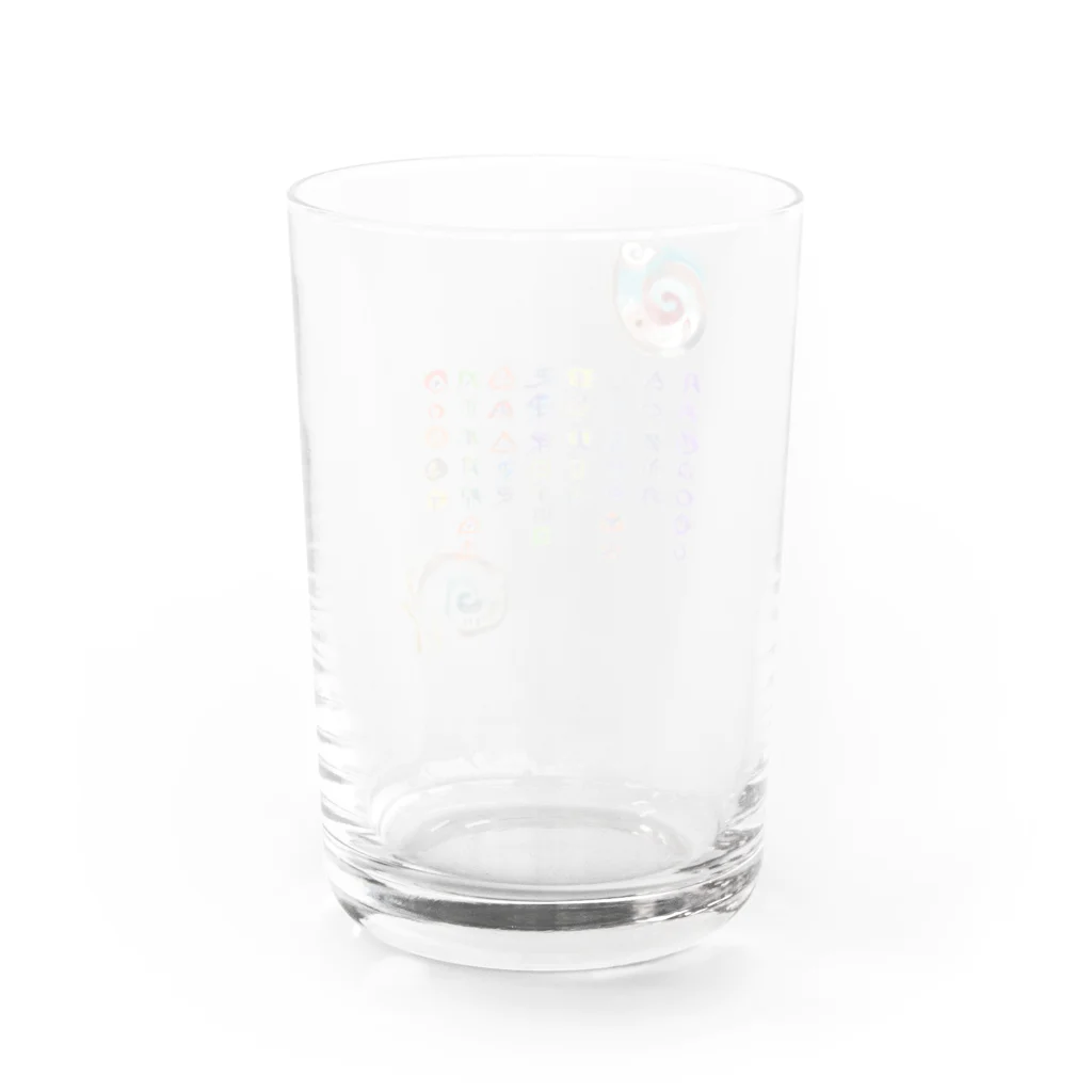 WAMI ARTのアワウタ　ポップ Water Glass :back