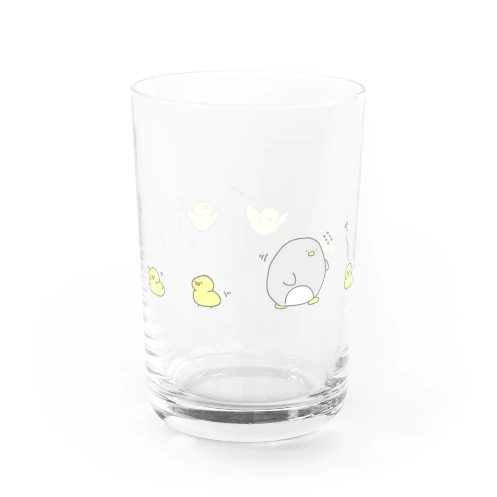 ちいさきものの｢ちいさきもの｣飛ぶひよこちゃん Water Glass :back