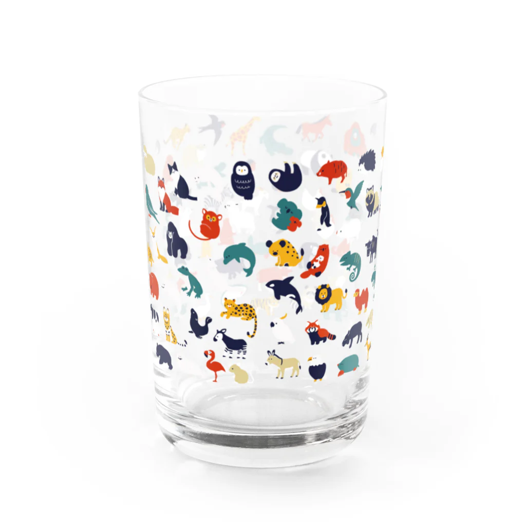 継続支援プラスタのAnimalsグラス Water Glass :back