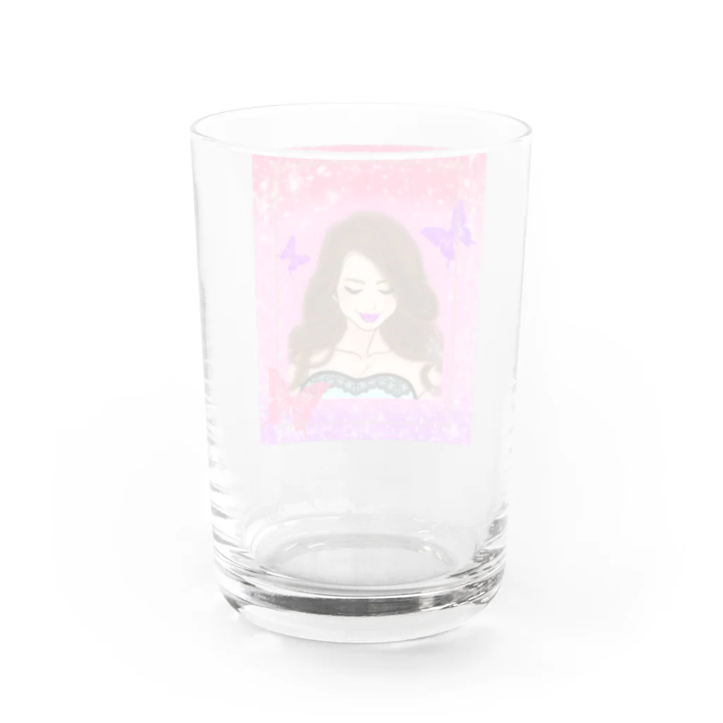 Ｍ✧Ｌｏｖｅｌｏ（エム・ラヴロ）のぴんくりっぷさん♪ Water Glass :back