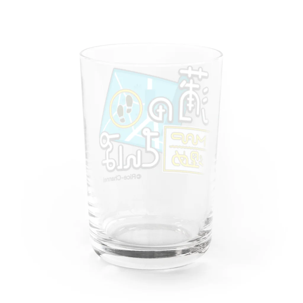 蒲田MAP埋めさんぽSHOPの蒲田MAP埋めさんぽロゴ Water Glass :back