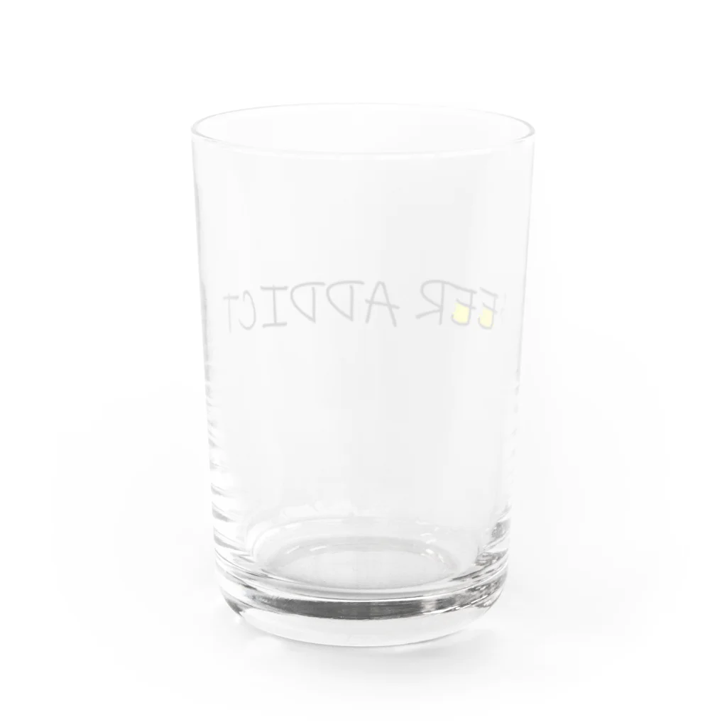 BEER ADDICT(ビール中毒）のBEER ADDICT Water Glass :back