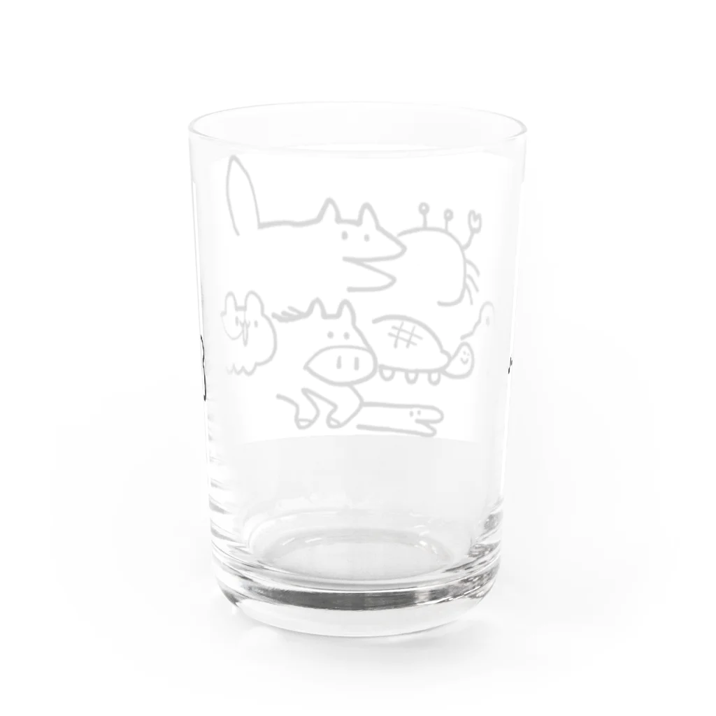 しょうろんぽうやさんの元気な動物 Water Glass :back